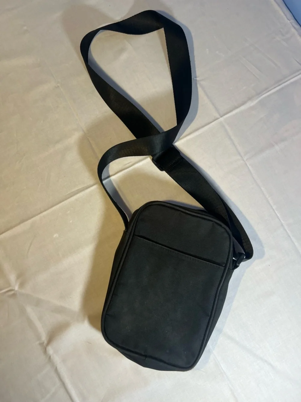 True Religion Unisex Fray Black Crossbody Bag